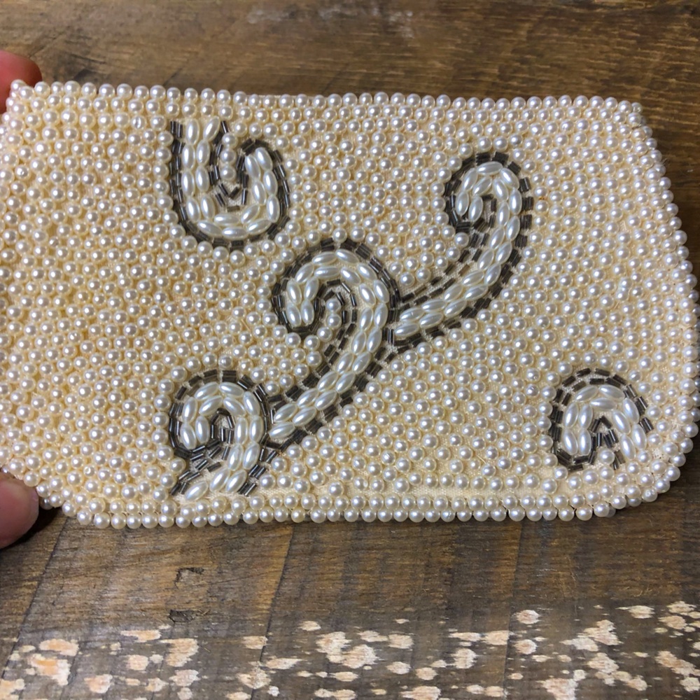 Vintage Japan Beaded Clutch - Gorgeous Condition